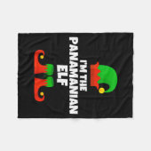 I'm The Panamanian Elf Family Pajama Christmas Fun Fleece Deken (Voorkant (Horizontaal))