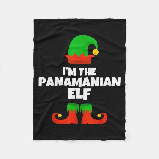 I'm The Panamanian Elf Family Pajama Christmas Fun Fleece Deken (Voorkant)