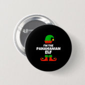 I'm The Panamanian Elf Family Pajama Christmas Fun Ronde Button 5,7 Cm (Voorkant /achterkant)