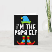 I'm The Papa Elf Shirt Men Matching Elf Papa Chris Kaart (Voorkant)