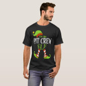 I'm The PIT CREW Elf Family Group Matching PJ Chri T-shirt (Voorkant volledig)