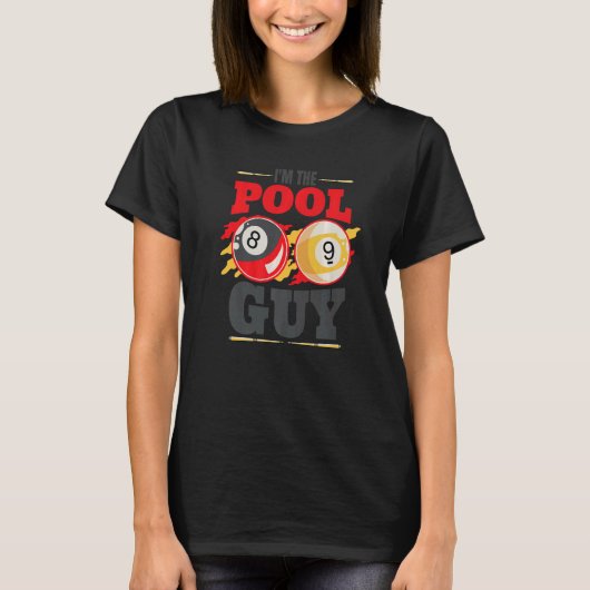 Im the pool guy Billiard Men Pool Player T-shirt (Voorkant)