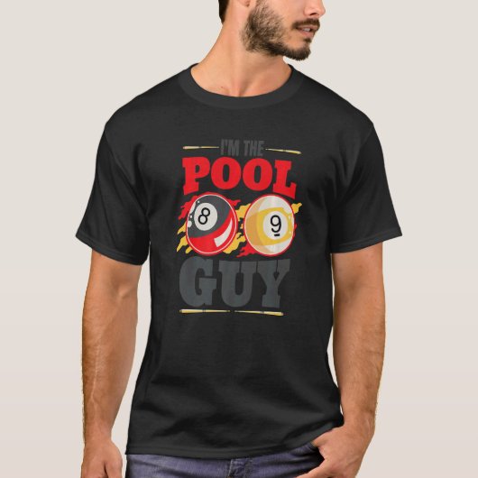 Im the pool guy Billiard Men Pool Player T-shirt (Voorkant)