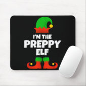 I'm The Preppy Elf Family Pajama Christmas Funny Muismat (Met muis)