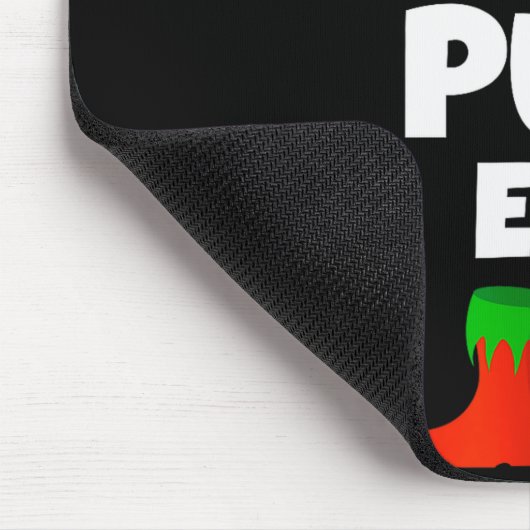 I'm The Pug Elf Family Pajama Christmas Funny Dog  Muismat (Hoek)