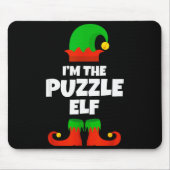 I'm The Puzzle Elf Family Pajama Christmas Funny Muismat (Voorkant)