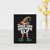 I'm The Race Car Driver Elf Family Matching Group  Kaart (Gele Bloem)