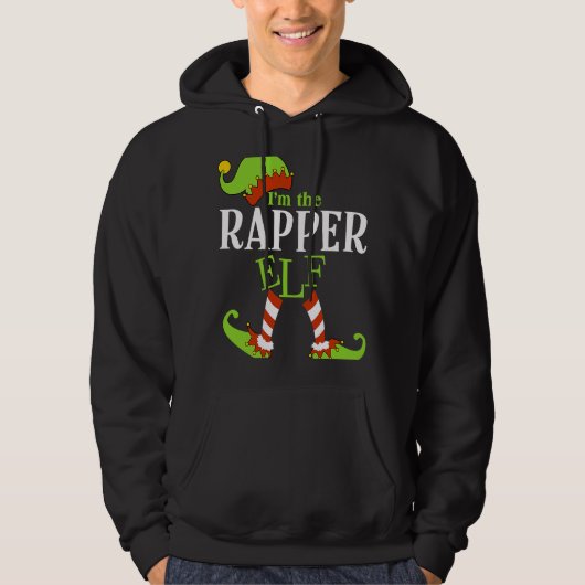 I'm The RAPPER Elf Family Group Matching PJ Christ Hoodie (Voorkant)