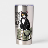 I'm The Reason Nice Things Funny Cat Gift Geïsoleerde Drinkbeker (Voorkant)