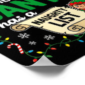 I'm The Reason Santa Has A Naughty List Funny Chri Poster (Hoek)