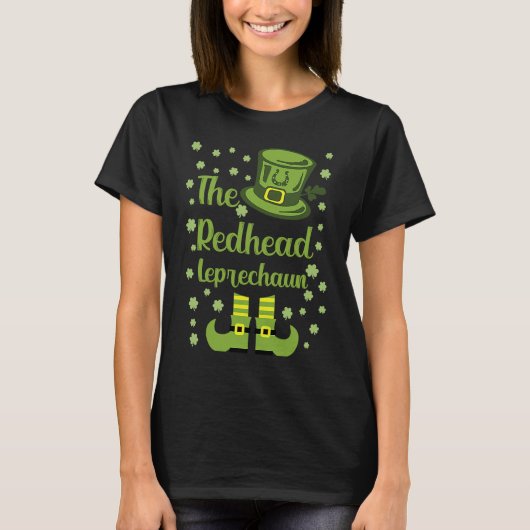 I'm The Redhead Leprechaun Group Matching St Patri T-shirt (Voorkant)