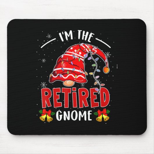 I'm The Retired Gnome Christmas Retirement Gnome L Muismat (Voorkant)