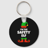I'm The Safety Elf Family Pajama Christmas Funny  Sleutelhanger (Voorkant)