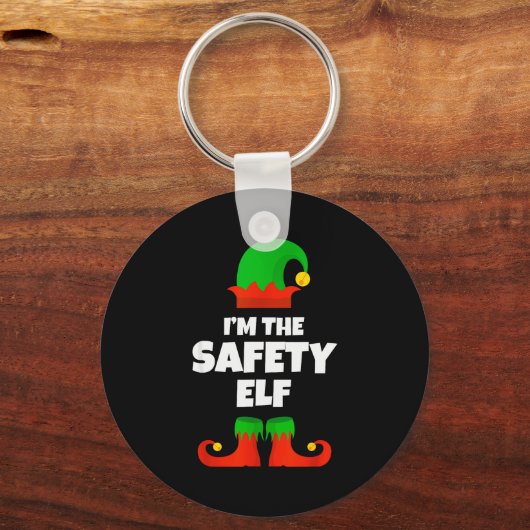 I'm The Safety Elf Family Pajama Christmas Funny  Sleutelhanger (Voorkant)