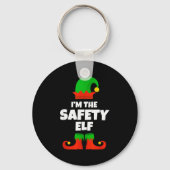 I'm The Safety Elf Family Pajama Christmas Officer Sleutelhanger (Voorkant)