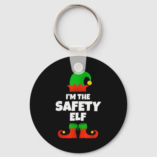 I'm The Safety Elf Family Pajama Christmas Officer Sleutelhanger (Voorkant)
