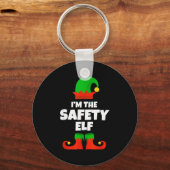 I'm The Safety Elf Family Pajama Christmas Officer Sleutelhanger (Voorkant)