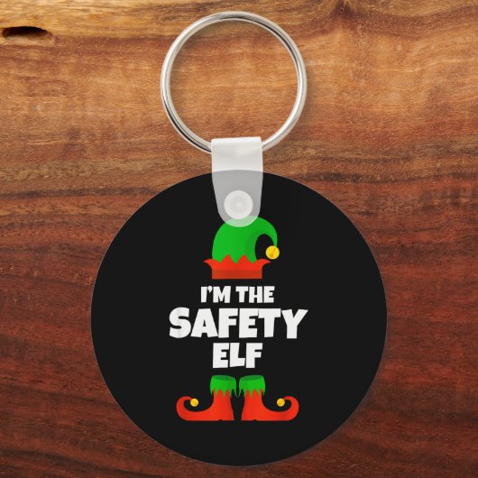 I'm The Safety Elf Family Pajama Christmas Officer Sleutelhanger (Voorkant)
