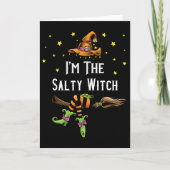 Im The Salty Witch Halloween Matching Group Costum Kaart (Voorkant)