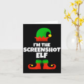 I'm The Screenshot Elf Family Pajama Christmas Fun Kaart (Gele Bloem)