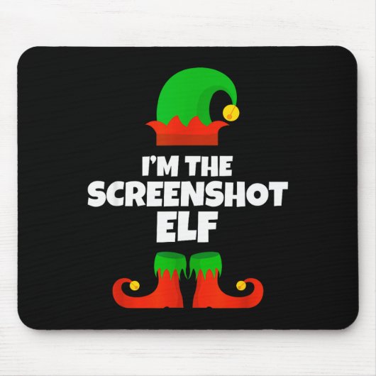 I'm The Screenshot Elf Family Pajama Christmas Fun Muismat (Voorkant)