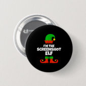 I'm The Screenshot Elf Family Pajama Christmas Fun Ronde Button 5,7 Cm (Voorkant /achterkant)
