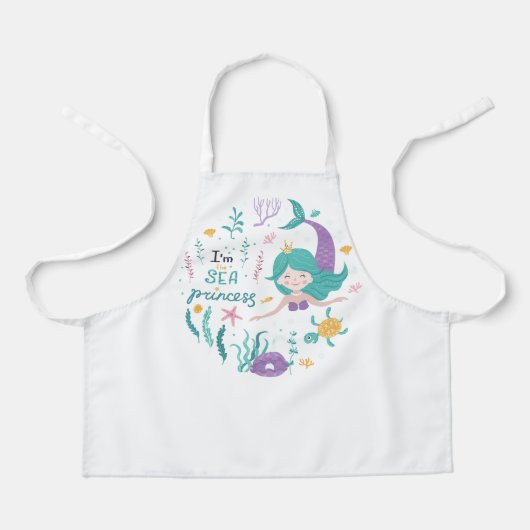 I'm the Sea Princess Mermaid Schort (Voorkant)