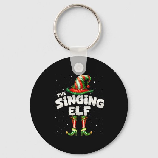 I'm The Singing Elf Family Matching Group Christma Sleutelhanger (Voorkant)