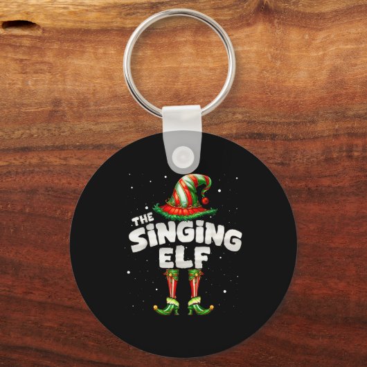 I'm The Singing Elf Family Matching Group Christma Sleutelhanger (Voorkant)