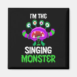 I'm The Singing Monster Matching Family Halloween Magneet