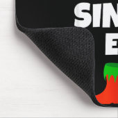 I'm The Single Elf Family Pajama Christmas Funny Muismat (Hoek)