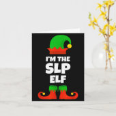 I'm The Slp Elf Family Pajama Christmas Speech Lan Kaart (Gele Bloem)