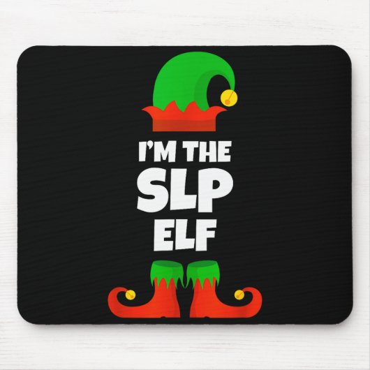I'm The Slp Elf Family Pajama Christmas Speech Lan Muismat (Voorkant)
