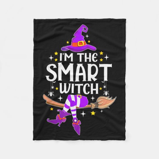 I'm The Smart Witch Halloween Matching Group Costu Fleece Deken (Voorkant)