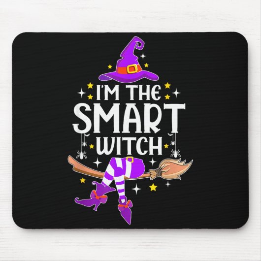 I'm The Smart Witch Halloween Matching Group Costu Muismat (Voorkant)