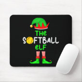 I'm The Softball Elf Christmas Family Matching Paj Muismat (Met muis)
