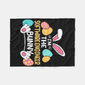 Im The Software Engineer Bunny Developer Easter  Fleece Deken (Voorkant (Horizontaal))