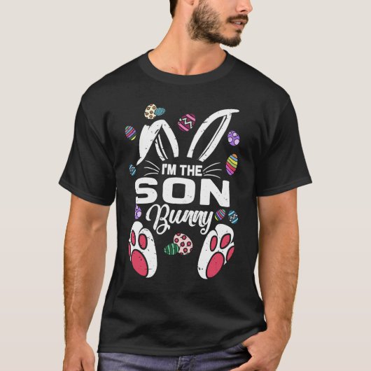 I'm The Son Cute Bunny Matching Family Easter Day  T-shirt (Voorkant)