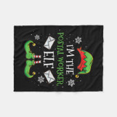 Im The Stal Worker Elf Christmas  Fleece Deken (Voorkant (Horizontaal))