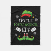 Im The Stal Worker Elf Christmas  Fleece Deken (Voorkant)