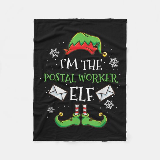 Im The Stal Worker Elf Christmas  Fleece Deken (Voorkant)