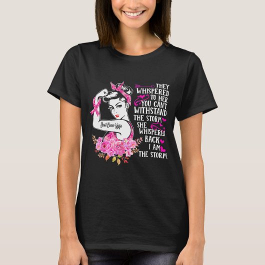 I'm The Storm Strong Women Breast Cancer Warrior T-shirt (Voorkant)