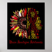 I'm The Storm Sunflower Leopard Brain Aneurysm War Poster (Voorkant)