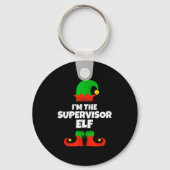 I'm The Supervisor Elf Family Pajama Christmas Fun Sleutelhanger (Voorkant)