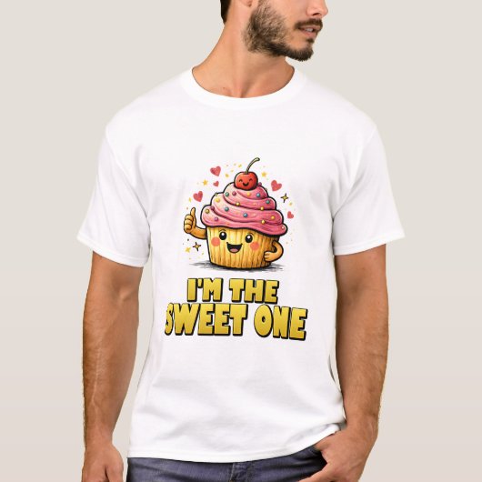 I'm The Sweet One Kawaii Cupcake. T-shirt (Voorkant)