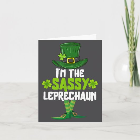 I'm The Sy Leprechaun Matching St Patrick's Day Co Kaart (Voorkant)
