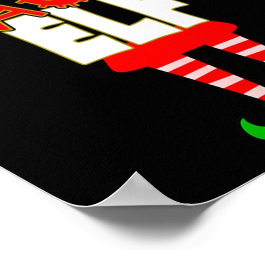 I'm The Teacher Elf Christmas Matching Elves Famil Poster (Hoek)