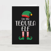 Im The Tequila Elf Matching Kerstmis Kaart (Voorkant)