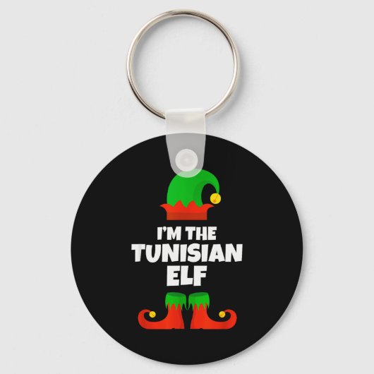 I'm The Tunisian Elf Family Pajama Christmas Funny Sleutelhanger (Voorkant)