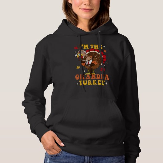 I'm The Turkey Grandpa Turkey Autumn Fall Thanksgi Hoodie (Voorkant)